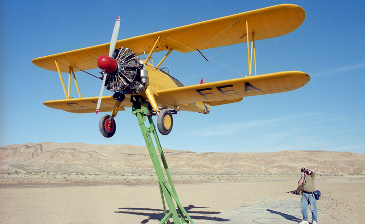 Stearman on dolly